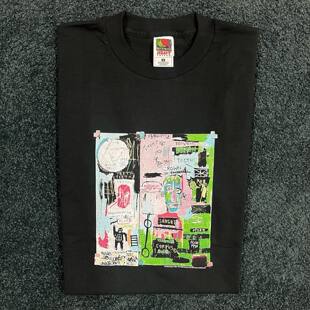 rapper穿搭阿美咔叽暗黑系休闲短袖T恤质感硬挺高中生美式vibe风