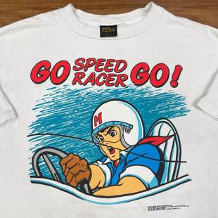 设计感半截袖超火科极速赛车手日系古着vintage短袖T恤 MangaTshi