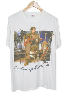 美式古着vintage Eric Clapton埃里克克莱普顿复古宽松短袖T恤夏