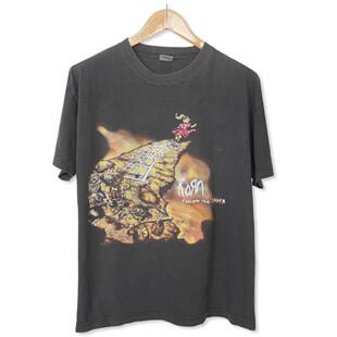 美式 Korn科恩摇滚乐队复古宽松夏季 T恤重磅休闲短袖 古着vintage