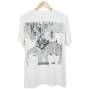 美式古着vintage Let It Be披头士乐队左轮手枪Revolver短袖T恤