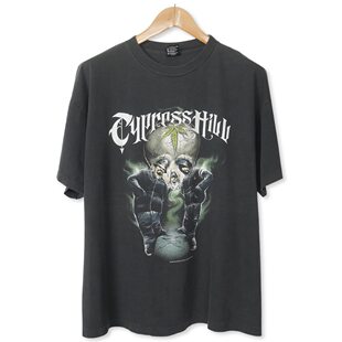 美式古着vintage Cypress Hill墓园三人组摇滚乐队重金属短袖T恤