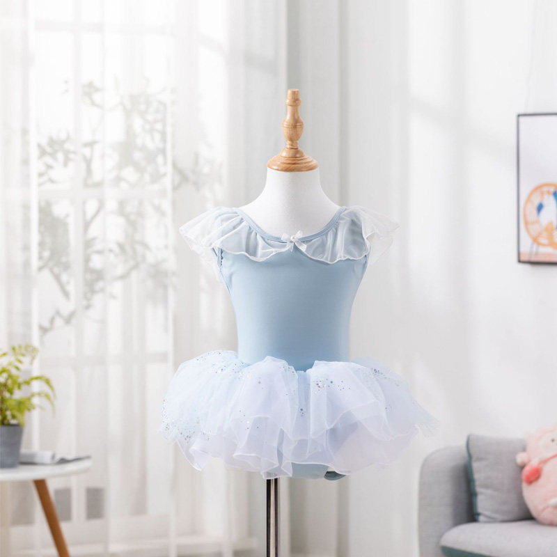 兔狸狸儿童舞蹈服女春夏练功服体操服女童长袖跳舞裙中国舞服新款
