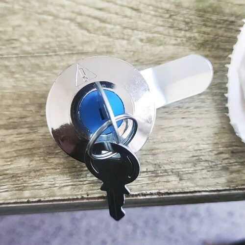 MS401通开配电柜锁不锈钢配电柜门锁铜芯通用圆形锁单开防水锁