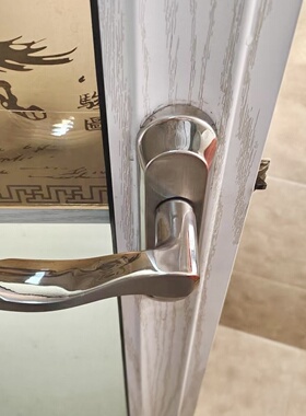 无钥匙卫生间厕所铝合金通用型静音执手加厚家用洗手间浴室不锈钢
