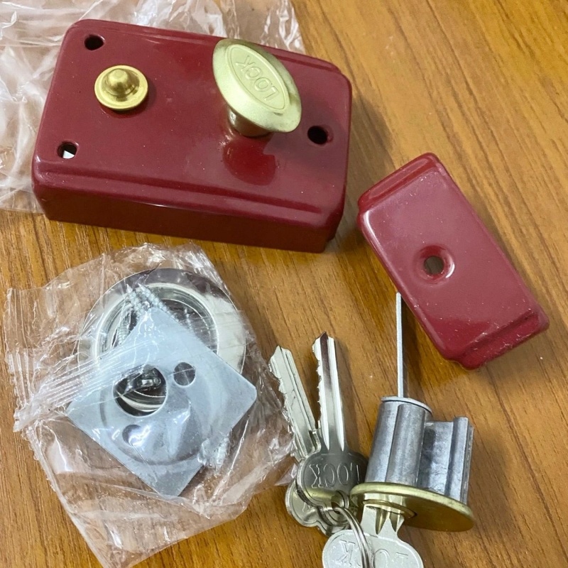 卧室外装单舌防盗锁外装门锁老式锁具708门锁室内房门通用型家用