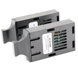 工业级百兆155M光模块SC口1X9双纤超低速TTL2M单模光收发一体AFBR 5803Z收发器光端工控机测试仪器用千兆80km