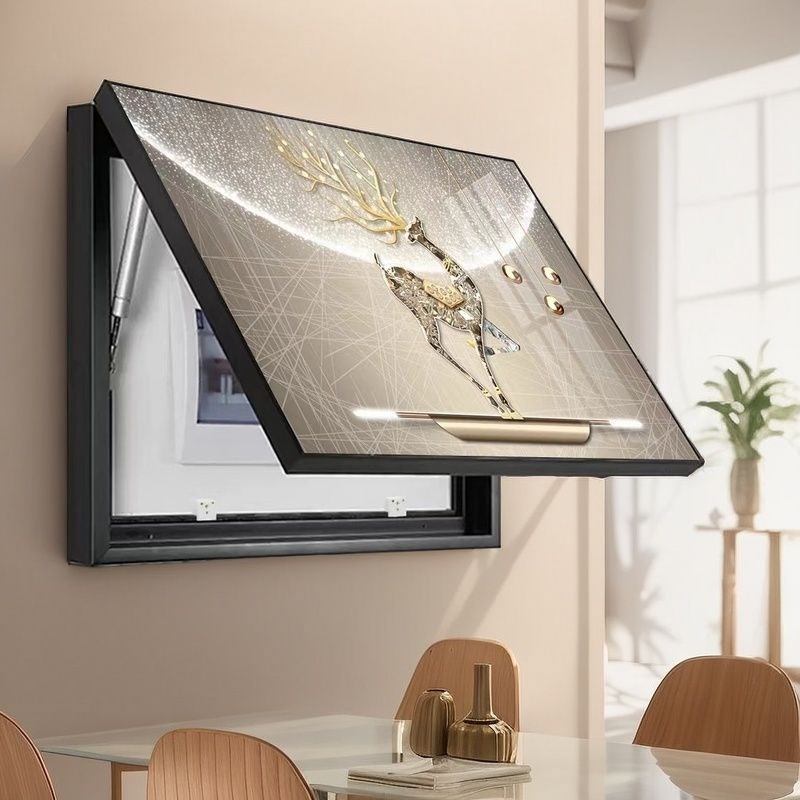 现代轻奢电表箱装饰画p中式免打孔艺术客厅挂画遮挡箱电闸开关壁