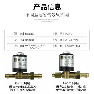 AC22VZ1.5D0 氩弧焊配件电磁阀AC36焊 C24v全铜气阀氩弧电磁阀VZ