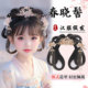 古风汉服假发儿童发包一体式 懒人发髻古装 造型盘发女童头饰垫发包