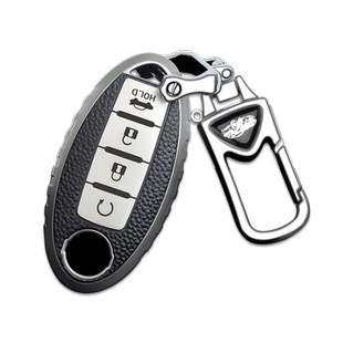 适用于日产天籁钥匙套21款14代轩逸逍客骐达车包扣奇骏劲客改装壳