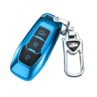 福特福睿斯钥匙套蒙迪欧1.5T撼路者翼搏Ranger汽车锁匙包扣壳男女