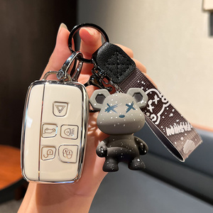 路虎捷豹钥匙套揽胜运动版星脉极光钥匙扣发现4神行5车钥匙壳包