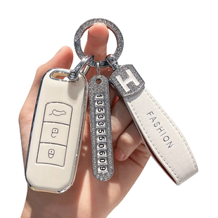 广汽传祺钥匙套gs4/gs5/gs3/gs8/ga4/ga6GE3车钥匙扣壳遥控包高档