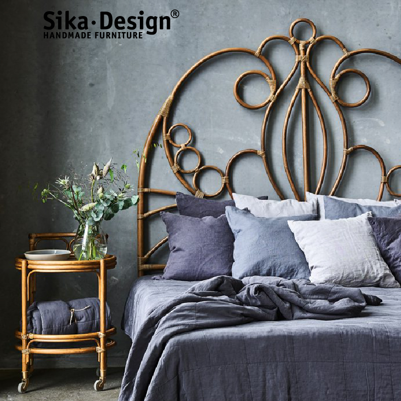 Sikadesign丹麦手工藤编ins自然风床背板经典款北欧设计Natalia