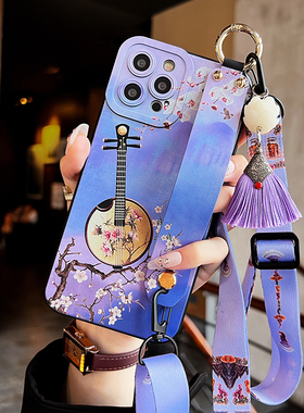 适用于苹果16promax手机壳苹果15/14Plus/11/8瞳眼iPhone13简约风12Pro全包11PromaxX/XS硅胶耐脏7斜跨绳新款