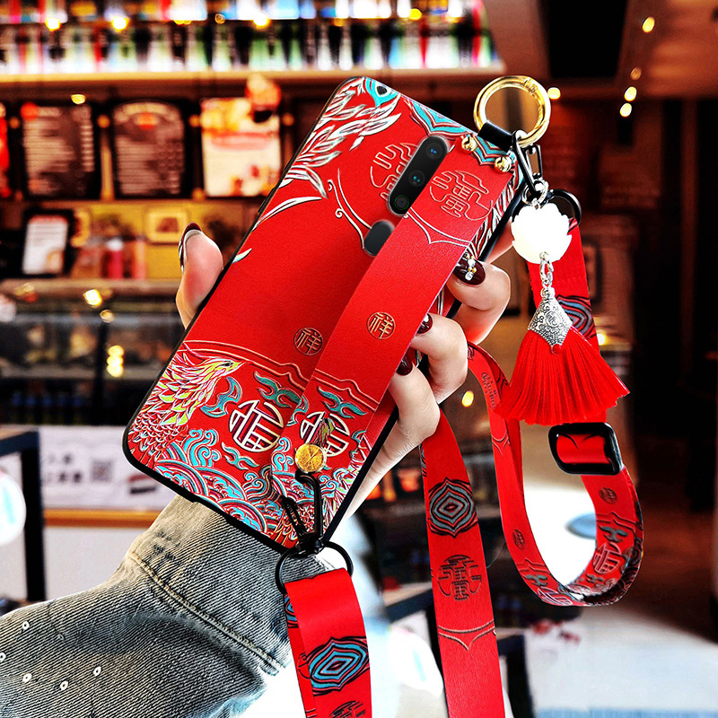 适用oppoA58手机壳K13turbopro新品a58x中国风A56斜跨A5x磨砂A97/A96/A92s薄A11软A3百搭k12x经典K12/K11/K9