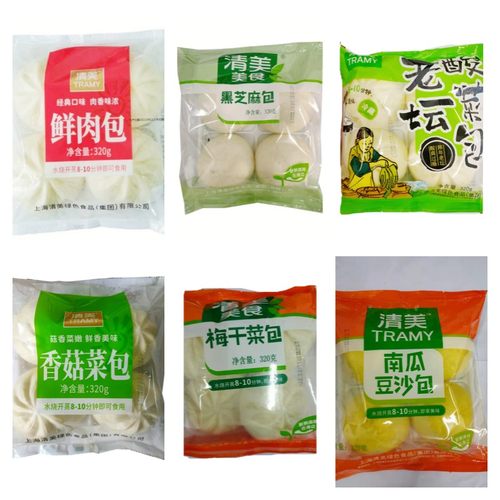清美鲜肉包早餐点心方便速食