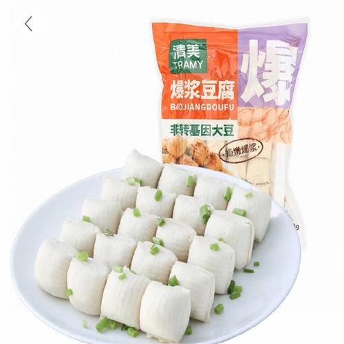 清美爆浆豆腐带调料烧烤火锅