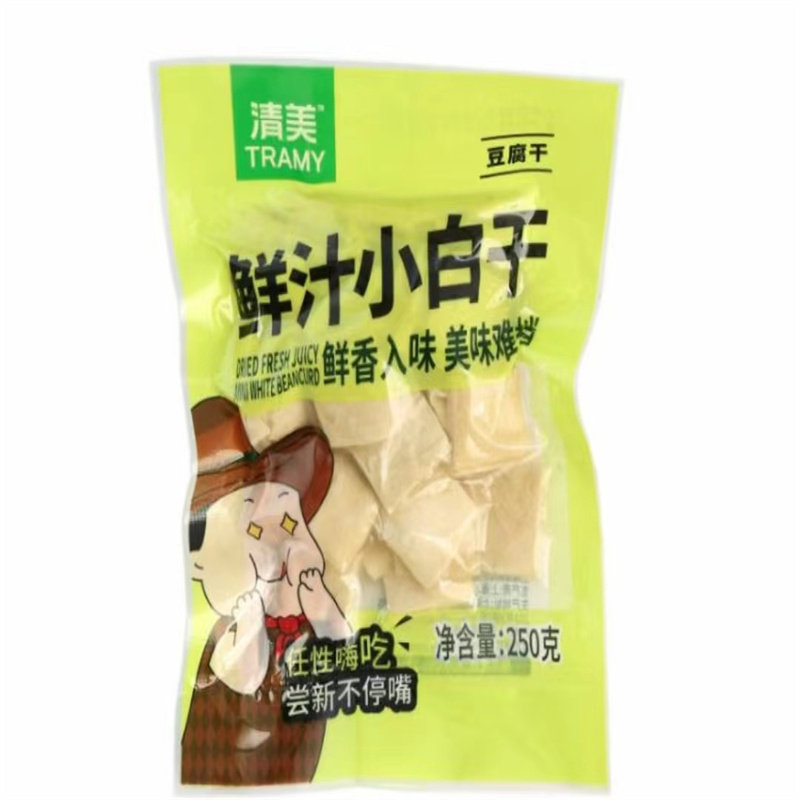 上海清美推荐即食包装四鲜烤麸鲜汁小白干五香小素鸡只发江浙沪皖