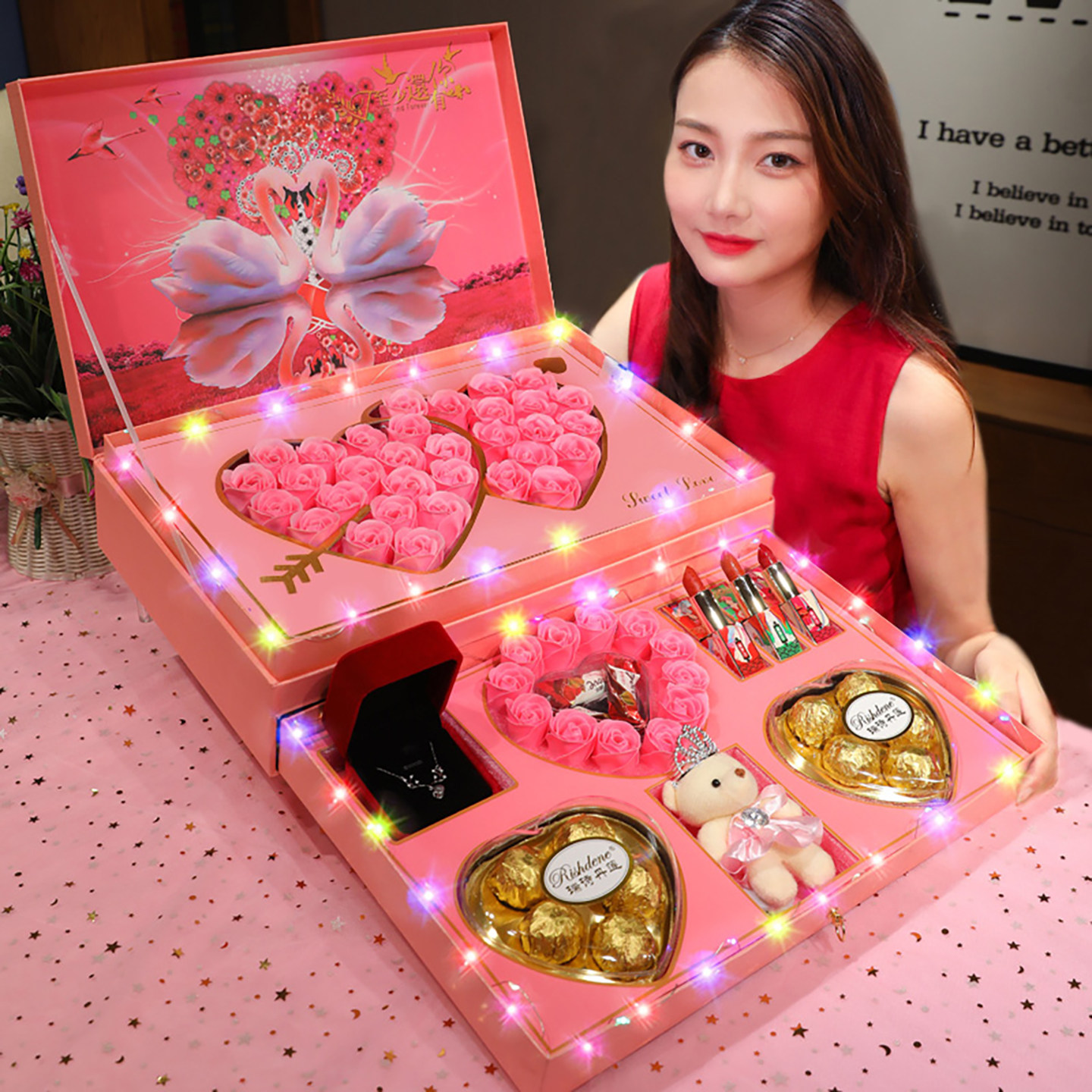 520情人节礼物生日高档礼盒送女朋友对象老婆女生表白仪式感惊喜