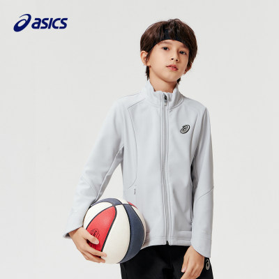 ASICS/亚瑟士童装2023年秋冬男女儿童运动立领针织便服舒适保暖