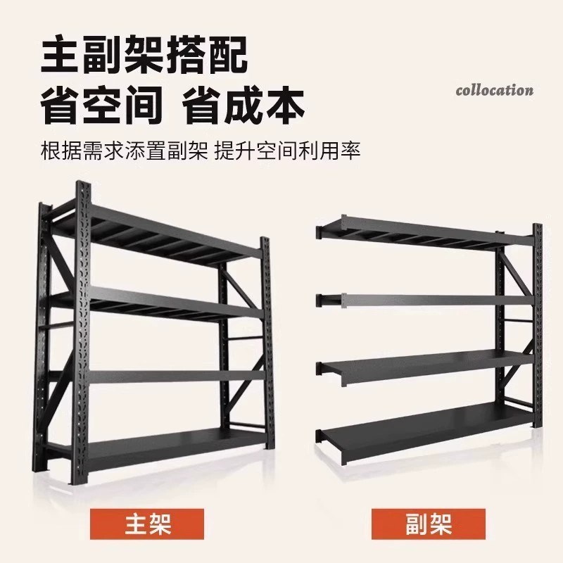 仓储货架置物架重型仓储货物y架快递超市家用收纳置物架重型铁架