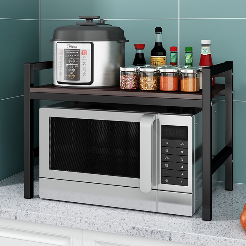 厨房置物架台面多层m调料架碗架微波炉收纳架烤箱架子用品家用大