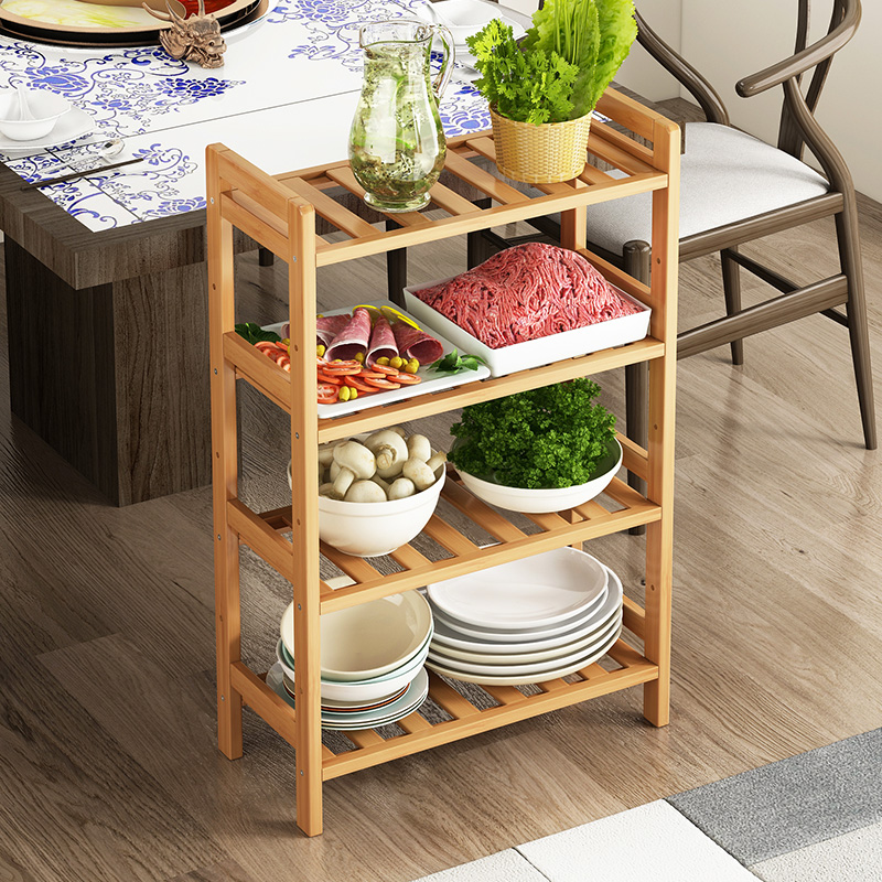 饭店菜品展示架餐厅置物架落地多层厨房菜架R火锅店菜盘收纳架