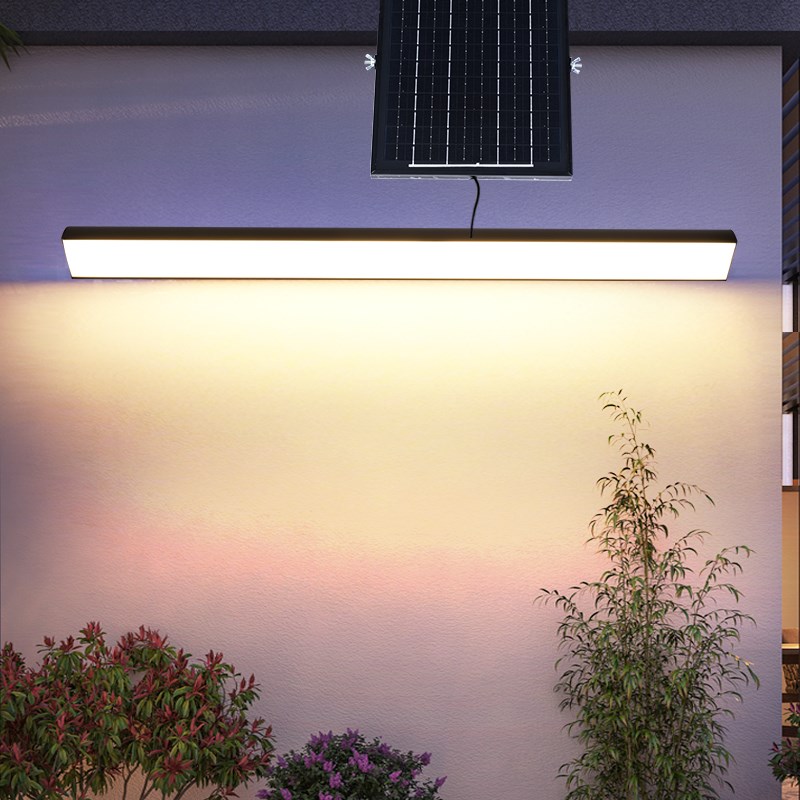 太阳能户外防水壁灯外墙阳台雨棚别墅门L前感应长条超亮照明壁灯