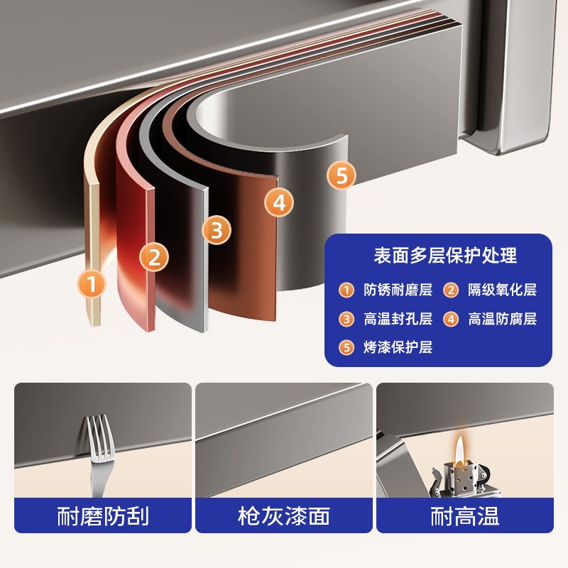 电饭煲置物架厨房多功能烤箱锅支架台面电器抽P拉式微波炉收纳架