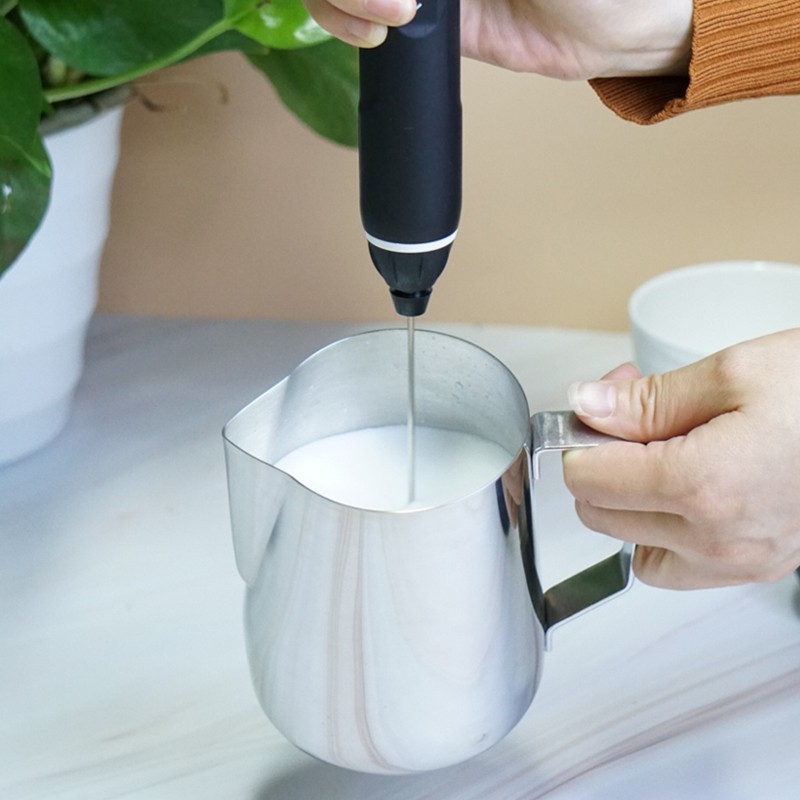 手持电动打奶器咖啡拉花奶泡机家用F烘焙搅拌棒打牛奶泡杆打蛋器