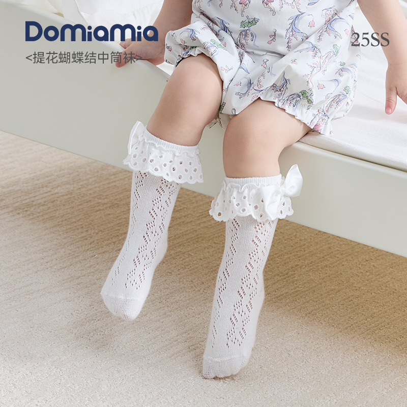 DOMIAMIA宝宝中筒袜ins风
