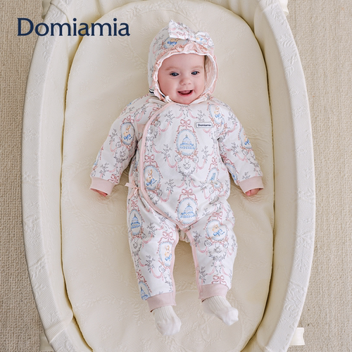 DOMIAMIA新生儿夹棉连体衣