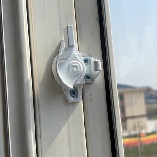 配件推拉推拉门卡扣铝合金门窗窗户老式窗锁平移塑钢锁扣月牙锁