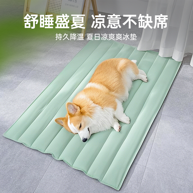 狗狗冰垫夏季降温睡觉用睡垫柯基柴犬夏天狗垫子四季通用凉垫狗窝