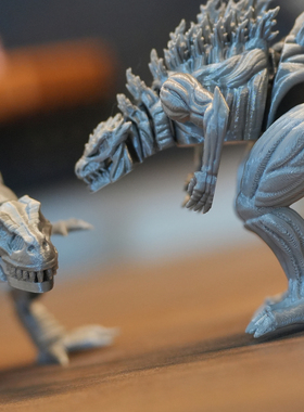 3d打印哥斯拉赛博霸王龙可活动关节摆件生日礼物儿童彩虹玩具网红