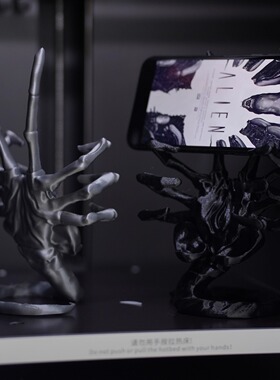switch异形手办抱脸虫游戏手柄手机支架潮手办摆件夺命舰拍摄道具