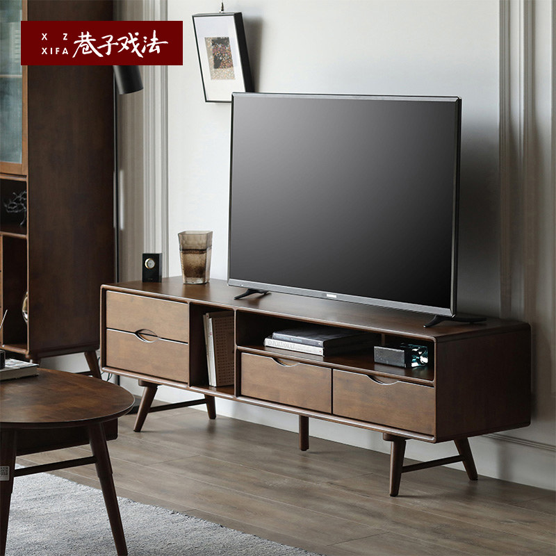 巷子戏法 |北欧现代简约地柜橡木轻奢视听柜小户型家居实木电视柜|ruв категории жилой мебели, кабинет, телевизионный шкаф - от Buy2taobao.com для оказания профессиональной услуги покупки агента Taobao
