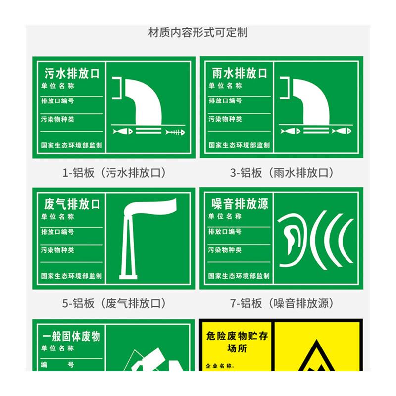一般固体废物 安全标识牌标志危废标签警示标志牌警告标示PVC