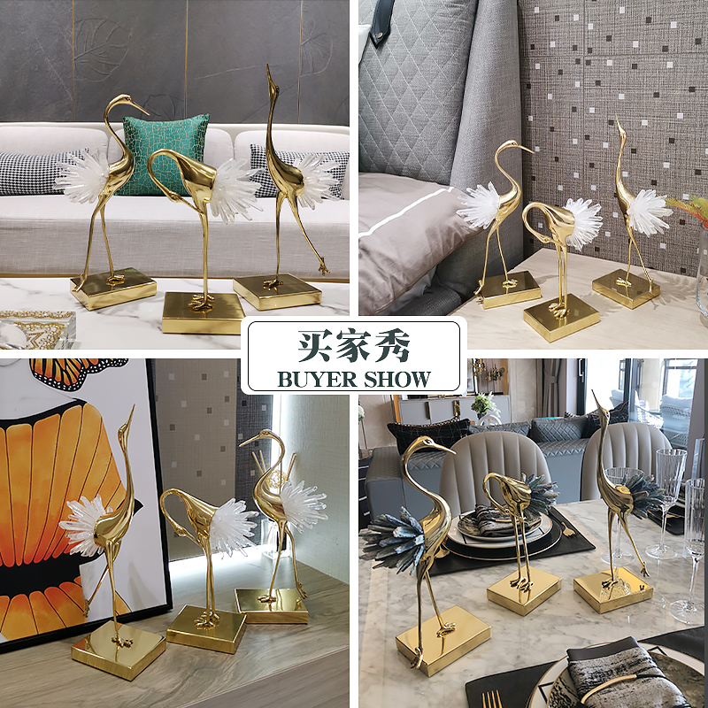 中国样板房乔迁新居礼品轻奢摆件现代水晶新中式家居装饰品客厅玄|ruв категории Домашний быт, украшения - от Buy2taobao.com для оказания профессиональной услуги покупки агента Taobao