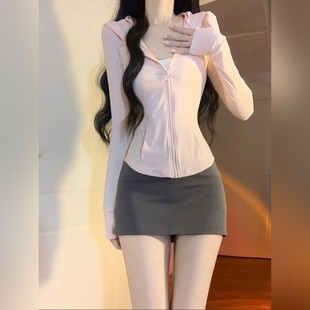 2025超火冰丝防晒衣女夏季 巨好看瑜伽防晒服薄款 修身 显瘦外套罩衫