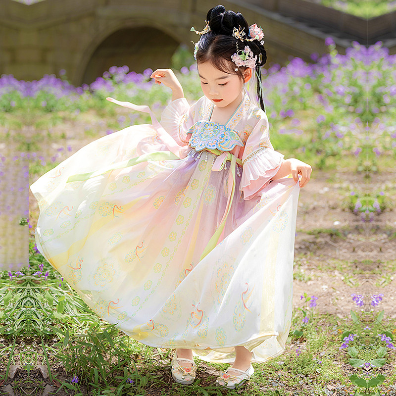 2026新款女童汉服夏季超仙连衣裙