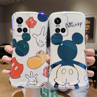 卡通米奇适用VIVO s10的手机壳s10pro个性蓝光小蛮腰s10por潮牌保护套女生新款硅胶镜头全包防摔情侣外壳