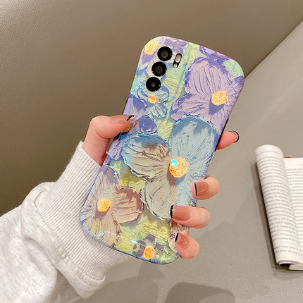 适用于小蛮腰OPPOReno6手机壳女款reno7网红reno5新款reno4镜头全包防摔硅胶reno3元气版泫雅风se保护套pro+