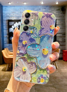 适用三星GalaxyA145G手机壳透明超薄女新款文艺网红软硅胶