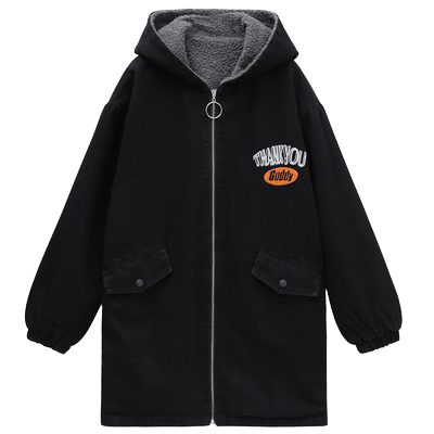 牛仔羊羔毛冬装加绒加厚