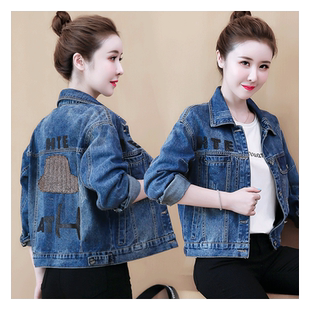 2024新款显瘦牛仔小外套女短款学生春秋季衣服潮韩版宽松百搭夹克