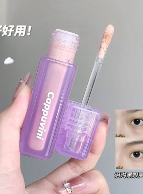 Cappuvini丝绒高光遮瑕液遮痘印黑眼圈提亮暗沉法令纹滋润不卡纹