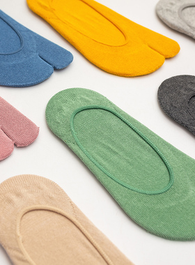 三分田分趾袜二趾袜两指袜棉脚趾袜 棉吸汗猪蹄浅口隐形低帮日系